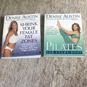 VTG Denise Austin 2 books Pilates